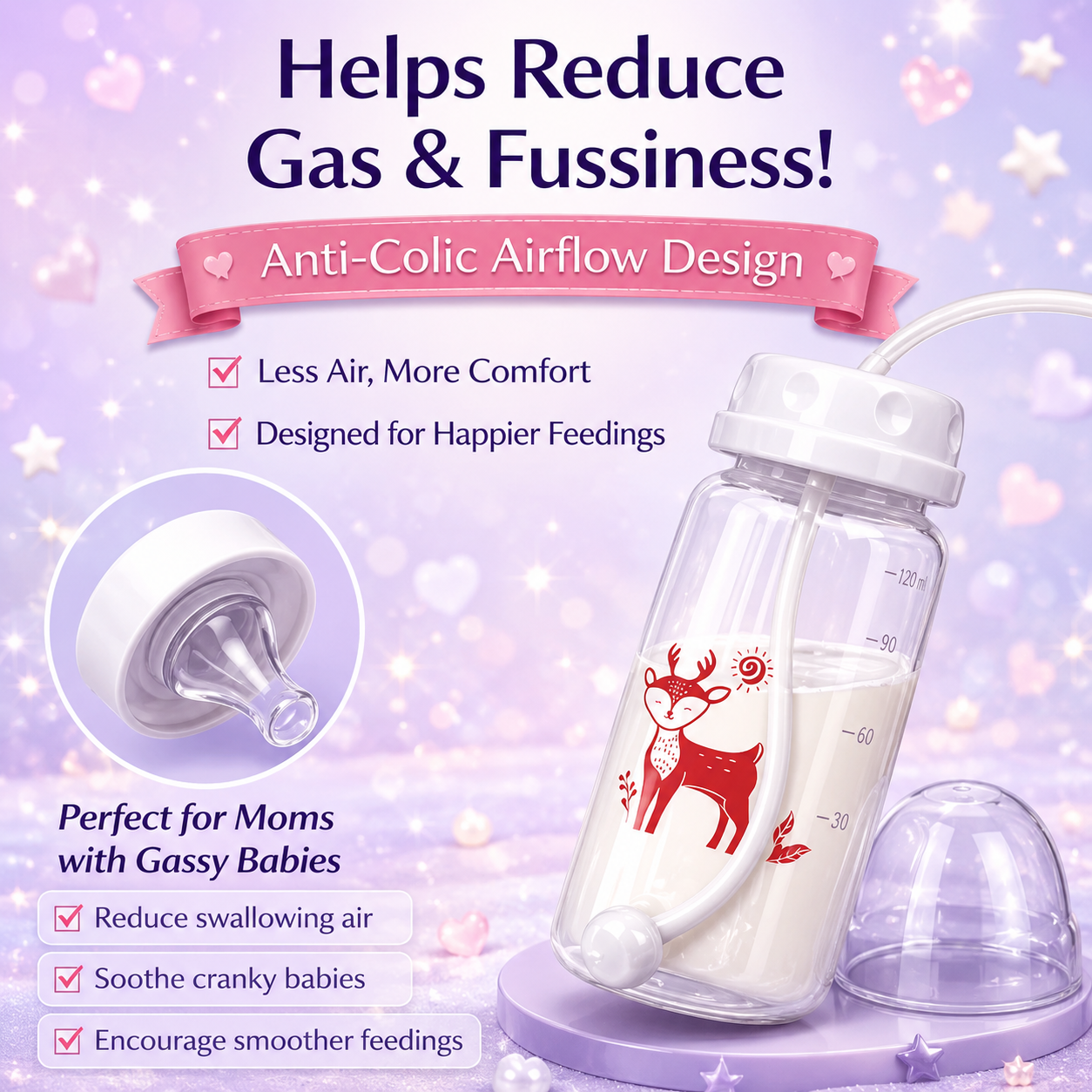 HappySip™ | All-in-One Baby Bottle