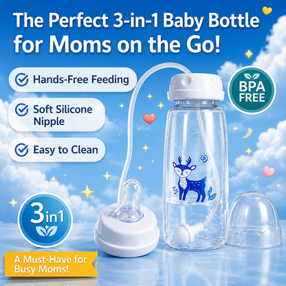 HappySip™ | All-in-One Baby Bottle