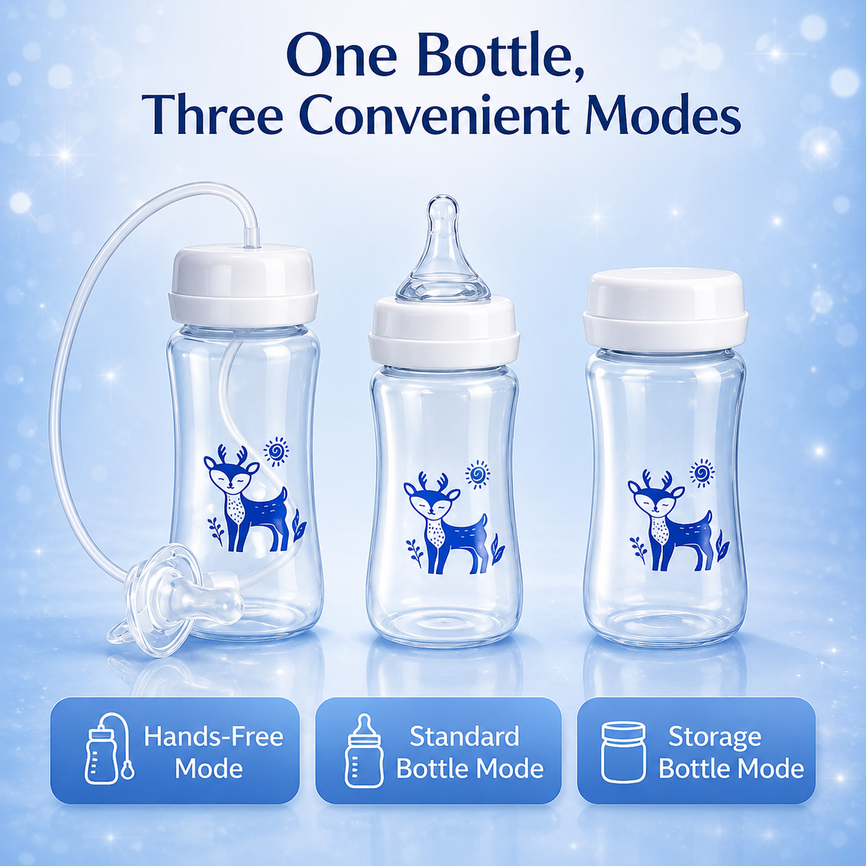 HappySip™ | All-in-One Baby Bottle